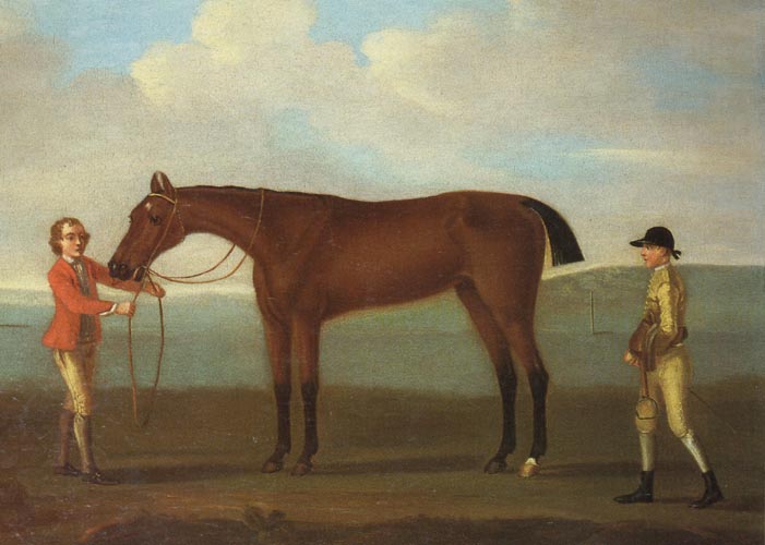 Molly Long Legs With Jockey and Groom